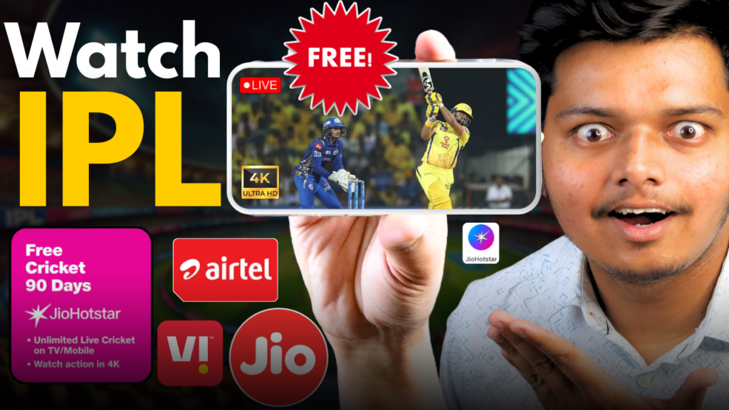 Watch FREE IPL with 90 Days JioHotstar Offer