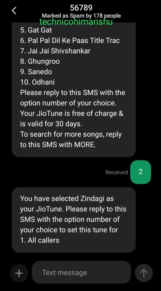 jio tuneset messaging app