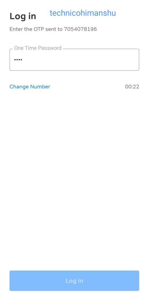 Airtel thanks app login otp