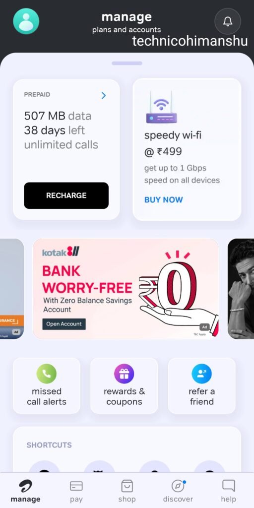 Airtel thanks app details