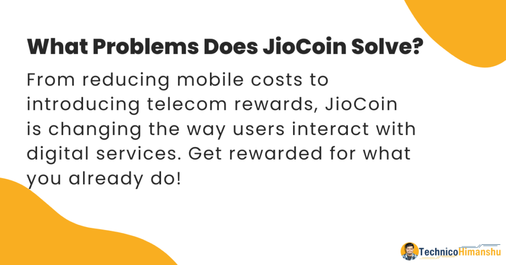 What Problems Does JioCoin Solve?